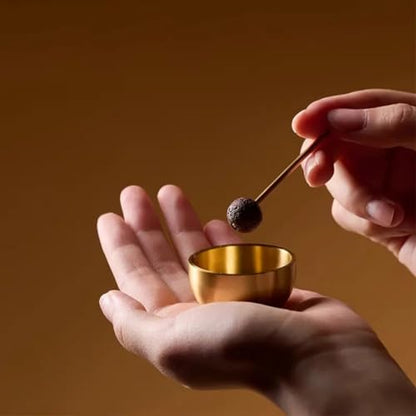 Portable Mini Singing Bowl Set, Meditation Sound Bowl, for Yoga, Meditation & Relaxation, Mindfulness,Chakra Healing, Stress Relief, Self-Regulation
