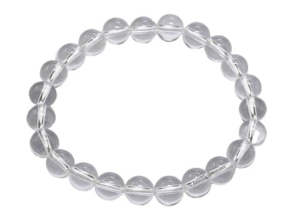Amazing Gemstone Crystal Bracelet for Women Men's Gifts - Protection Healing Crystal Bracelet - 8mm Gemstone Beaded Stretchable Bracelet Pulseras Para Hombres Mujer Stocking Stuffers Mothers Day Gift (Clear Quartz) - color: Clear Quartz