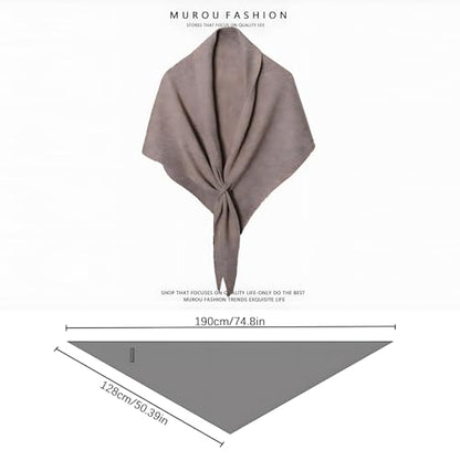 Women's Solid Color Shawl Pashmina Shawl Wraps Cashmere Feel Blanket Scarves Fashion Scarf for Women Gifts - color: White