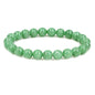 Keleny Gem Semi Precious Gemstones 8mm Round Beads Crystal Stretch Bracelets 7 Inch Unisex - color: Dark Green Angelite