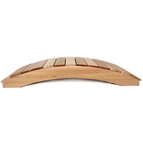 All Things Cedar Wooden Bridge, Outdoor Garden Walkway for Backyard Ponds, 4', Natural - Landscaping Pathway Wood Decor and Accessories for Yard and Patio - size: 4-Ft Bridge