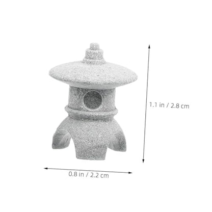 DECHOUS Sandstone Lantern Japanese Sculpture for Zen Garden Decor for Home Aquarium Landscaping and Serene Asian Ornament Tranquil Atmosphere