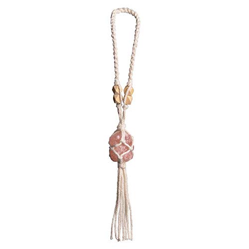 Crystal Car Hanging Ornaments Rose Quartz Healing Crystals Window Car Decorations Christmas Tree Hanging Ornaments Good Luck Home Decoration - color: Style 5