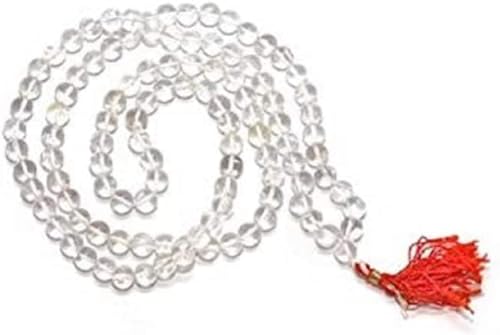 Rudraksh Mala, Natural Himalayan Genuine Original Rudraksha Rosary - style: Crystal Jaap mala 7-8MM