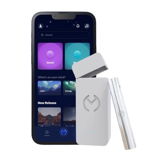 Moksha O₁ | Gamified Breathwork Tool | Smart Meditation Device | iOS Only | Mindfulness Tool for Immediate Calm and Instant Anxiety Relief | Sleep Aid Device (Moon) - color: Moon