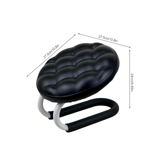Mindfulness Meditation Stool - Prayer Kneeler Seat, Soft Sturdy Cushion Design, Comfortable Portable Support, Lightweight Easy Carry Function, Excellent Relaxation Tool, Ideal Office Zen Use - color: Black