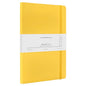 myPAPERCLIP Executive Series A5 Checks/Square Grid Notebook | 192 Pages, 80 GSM, Soft Cover, A5 (5.83 x 8.27 in) | Flat Lay | Bookmark, Elastic Closure & Back Pocket | Yellow - color: Yellow, size: A5, Checks