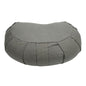 Yinhing Half Moon Meditation Cushion Filled with Buckwheat Hulls Premium Soft Cotton Cover Ergonomically Designed Meditation Pillow Comfortable Support for Mindfulness Practice - color: Gray