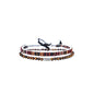 Made by Nami 2 Pcs Boho Surfer Bracelets for Men and Women Waterproof and Adjustable Beach Bracelets for Men and Women Set of 2 Beaded & Braided - color: Tiger-Eyes & Brown