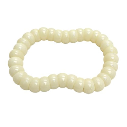 MUDI Bracelet For Women, Bodhi Seed Beads Bracelets Fidget Healing Energy Protection Stretch to My Man Jewelry Gift - color: Oval White