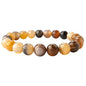 Amazing Gemstone Crystal Bracelet for Women Men's Gifts - Protection Healing Crystal Bracelet - 8mm Gemstone Beaded Stretchable Bracelet Pulseras Para Hombres Mujer Stocking Stuffers Mothers Day Gift (Botswana Agate) - color: Botswana Agate