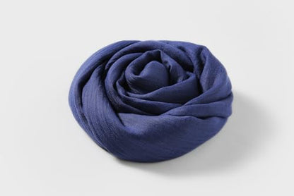 Pashmina Shawl Party Wraps Evening Dress Bridesmaid Long Cotton Scarves for Wedding - color: Dark Blue 26