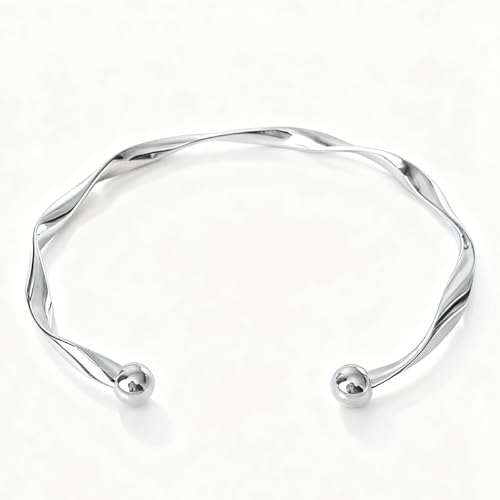 A Minimalist Wrist Bracelet, Hypoallergenic, Suitable for Daily Wear - color: Silver