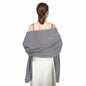Shawl Wraps for Women Pashmina Shawls and Wraps for Evening Dresses Large Soft Scarf Winter Scarf Wedding Shawl… - color: Grey