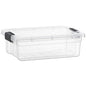 Superio 7.4 Quart Clear Plastic Storage Bin with Lid, Non-Toxic, BPA Free, Odor Free, Organizer Storage Box, Stackable Plastic Tote for Home, Garage, School, and Office - size: 7.4 Quart