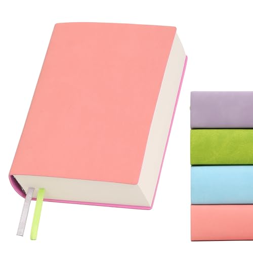 Blank Journal Notebook 720 Pages 3.9 × 5.5 No Lines Soft Leather Pocket Blank Notebook for Women Drawing Book Memo Writing Sketch Diary Notebook (Pink Blank Notebook) - color: Pink Blank Notebook