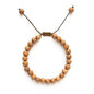 Sandalwood Bracelet for Women Men Buddhist Prayer Strand Chandan Bracelet Handmade Stretchable Elastic Sandalwood Beaded Wristbands for Yoga Meditation - style: 6mm Beads - Adjustable