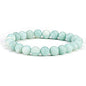 Cherry Tree Collection - Small, Medium, Large Sizes - Gemstone Beaded Bracelets For Women and Men - 8mm Round Beads - color: Amazonite Matte, size: Medium