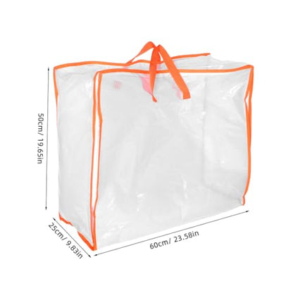 Clothes Storage Bag Organizer Zipper Handle and Bag Blanket Organizer Storage