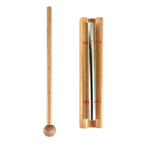 Energy Chime with Mallet Meditation Chimes Mindfulness Hand Bell Classroom Chime for Prayer Yoga Percussion Instrument Reminder Bell Eastern Energies Music Gift