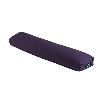 Hugger Mugger Pranayama Yoga Bolster - Very Firm, use Under Length of Spine for Deeper Breathing or Under Ankles, Handmade in The USA - color: Plum
