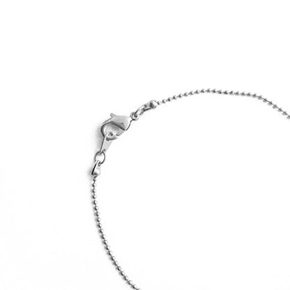 Honeycat Thin Ball Chain Plain Bracelet in 18k Gold Plate, 18k Rose Gold Plate, or Silver | Minimalist, Delicate Jewelry - color: Silver