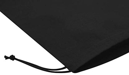 PALTERWEAR Black Cotton Drawstring Bags, Reusable Quality with Double String, For Pantry Gifts Kitchen - Pack of 6 (Black Cotton Blend, 9 x 12 Inch) - color: Black Cotton Blend, size: 9 x 12 Inch