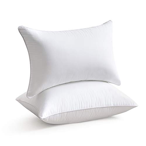 Oubonun 12x20 Lumbar Throw Pillow Inserts 2 Pack, 100% Cotton Breathable Cover Plump Rectangle Square Cushion Inserts White Decorative Pillows for Living Room Bedroom Office - style: 12x20 Inch (Pack of 2)