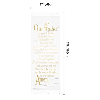 Presents for Women,White Religious Christian Jesus Loves Me Bible Verse Fringe Pashmina Shawl Wrap for Bridal Wedding Party - color: Ube01
