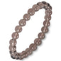 Agate Round Beaded Bracelet for Women Men Natural Agates Stone Healing Bracelets Stretch Elastic Handmade Polished Gemstone Beads Bracelet - color: Grey Obsidian, size: 8mm Beads