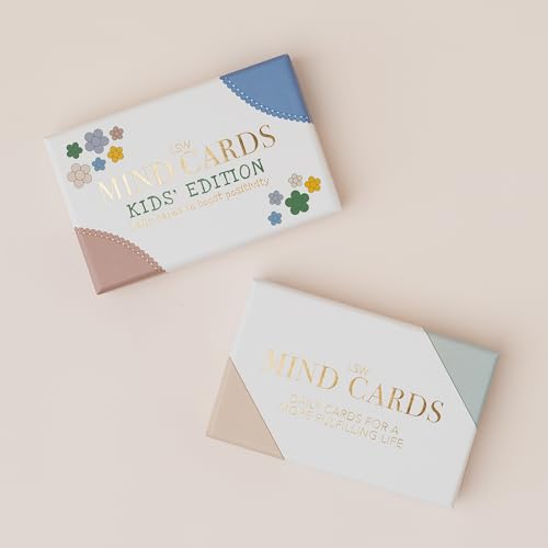Family Bundle | Mindfulness & Wellbeing Decks for Parents and Kids | Includes Mind Cards & Mind Cards: Kids’ Edition | Self-Care Gift for Families