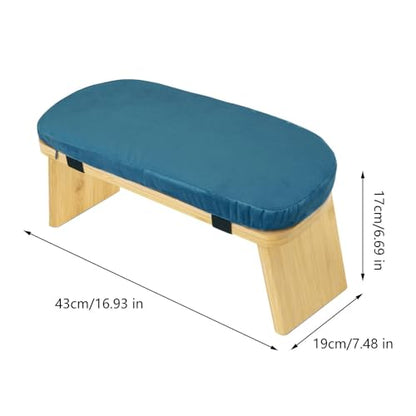 Meditation Bench Meditation Stool Men Women Bamboo Sturdy Low Seat Prayer Bench Comfortable Sitting Bench Kneeling Stool