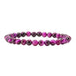 Cherry Tree Collection - Small, Medium, Large Sizes - Gemstone Beaded Bracelets For Women and Men - 6mm Round Beads - color: Purple Tiger's Eye, size: Large