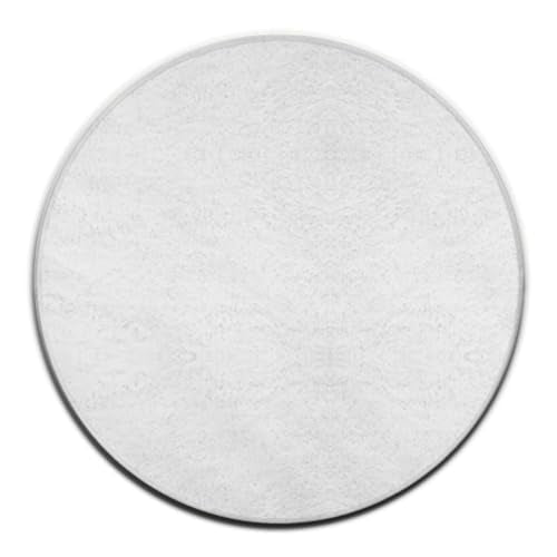 Modern Round Area Rug, Non-Slip Machine Washable Kitchen Office Circle Rug, Room Sofa Yoga Soft Round Carpet Compatible with White 60inch(150cm) - color: Color72, size: 60inch(150cm)