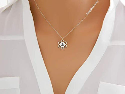 Yoga Necklace, Meditation Necklace, Mindfulness, Yoga Necklace, Zen Jewelry, Sterling Silver Lotus Buddha necklace, Buddhist, Mother Day Gift