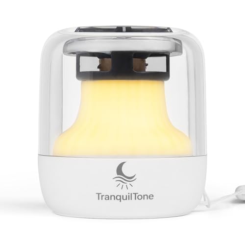 Mini Sleep Sound Machine for Baby, Kids & Adults – 15 Calming Sounds, Soft Night Light, USB-C Rechargeable (10+ hrs), Timer – Portable Travel White Noise Machine by TranquilTone