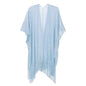 Sparkle Metallic Evening Shawls for Women formal Party Dresses Beach Travel Cardigan Shawl Wrap for Swimsuit - color: J-light Blue