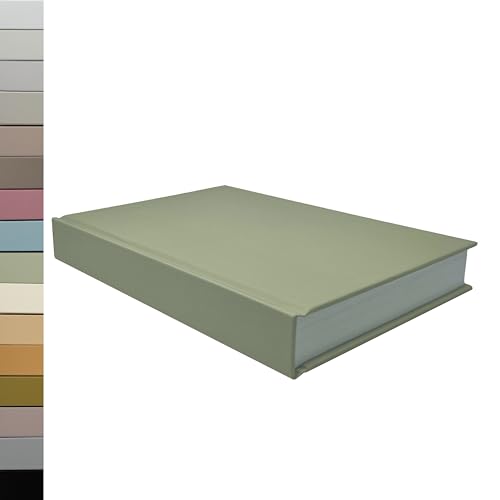 CovoBook™ Blank Hardcover | Premium Sketchbook Journal Guest Book | Photo Prop Home Decor (Sage, Size 9) - color: Sage, size: Size 9