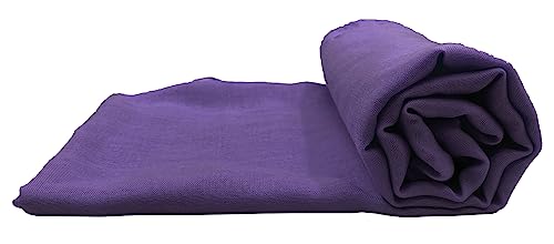 Women's Cotton Scarves Lady Light Soft Fashion Solid Scarf Wrap Shawl - color: Dark Purple