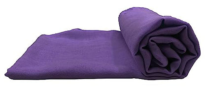 Women's Cotton Scarves Lady Light Soft Fashion Solid Scarf Wrap Shawl - color: Dark Purple
