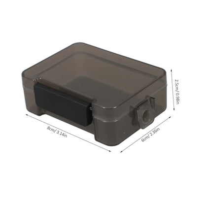 ABOOFAN Clear Stackable Plastic Storage Box for Jewelry Small Accessories Versatile Organizer for Crafts Beads and Small Items Elegant Design for Travel Everyday Use Compact