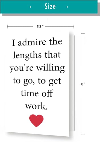 Funny Get Well Soon Card for Colleague, Friend, Brother, Sister, or anyone else, Encouragement Card, Think Of You Gift for Women Men - color: #3