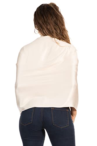 Sakkas 78" X 28" Rayon from Bamboo Soft Solid Pashmina Feel Shawl/Wrap/Stole - color: Caramel