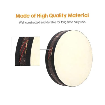 Ocean Wave Bead Drum: Handcrafted Musical Instrument for Relaxation, Meditation & Soothing Sounds