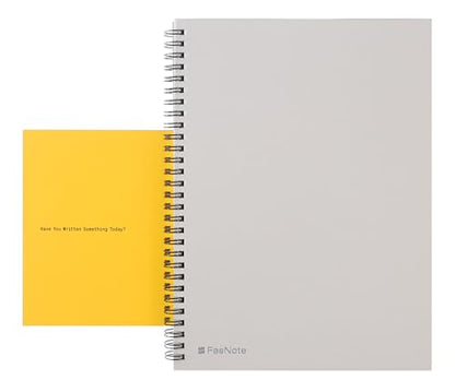Blank Spiral Notebook 10.12 x 7.36 in (B5), 160 Pages Blank Paper, Notebook for Sketching, Writing & Study, Calendar Card Included (2025)(Sun Yellow) - color: Sun Yellow