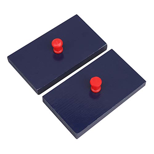 2PCS Rhythm Band Instrument Wooden Sand Board Percussion Wooden Sand Block Blue