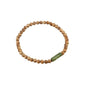 Handmade Jade Sandalwood 4mm Wooden Beads Bracelet - Retro Style Women's Jewelry Accessories - color: green