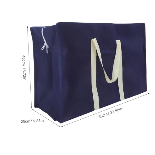 Folding Large Storage Bag Durable Non Woven Clothes Container for Household Sundries Travel Tote for Moving and Organizing Comforters Quilts and More