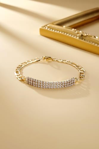 Bracelet for Women 14K Gold Plated Dainty Chain Simple Jewelry - style: Gold-Plated Chain