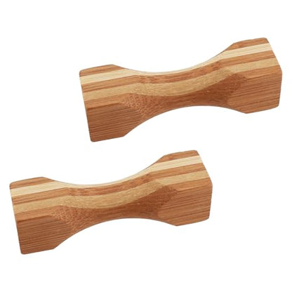 Japanese Bamboo Chopstick Rest - Tsuzumi Hourglass Shape - 2.4" (6cm) Traditional Zen Table Decor - Handcrafted in Japan - Set of 2 - size: 2 Pack